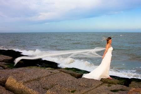 trash-the-dress portrait