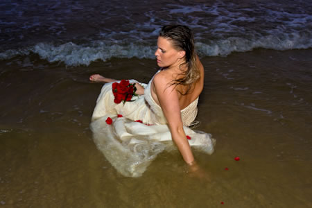 trash-the-dress portrait